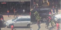 A collage of the looting situation in Nairobi CBD on Wednesday, October 15.